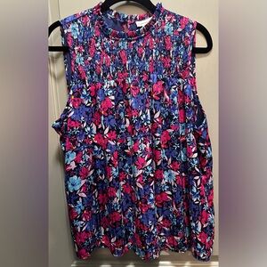 Cupcakes and Cashmere Size XL Floral Tank Top Pre-owned